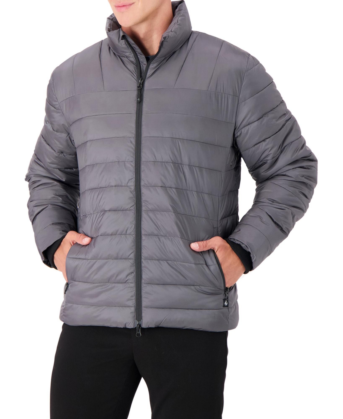 Heat Holders Men's Peter Puffer Jacket In Irongray