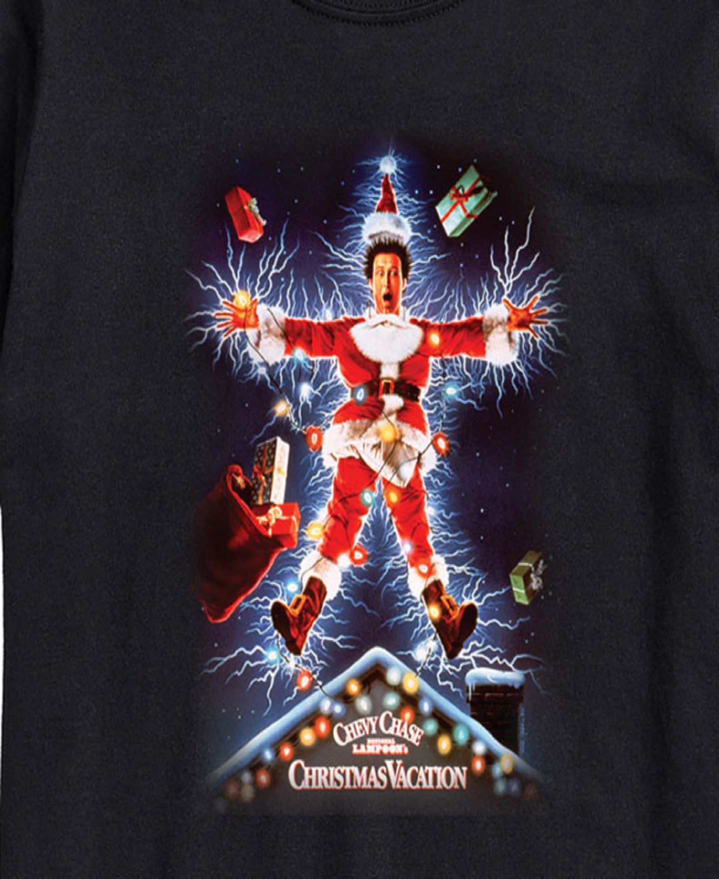 Мужская футболка AIRWAVES National Lampoons Christmas Vacation Short Sleeve, цвет: Чёрный — фото 3