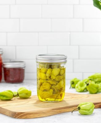 Wide Set of 6 Mason Jars with Airtight Lids