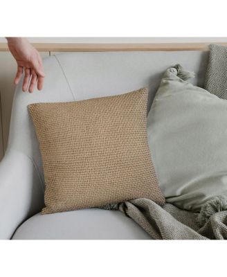 Madera Cross Weave Throw Pillow Covers, 22"x 22", Set of 2