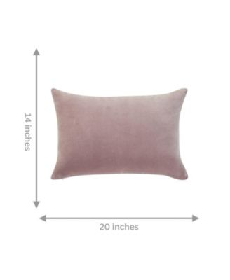 Stella Plush Velvet Decorative Pillow Cover, 14" x 20"