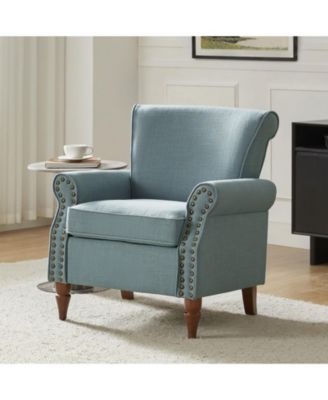 Mooresville Upholstered Armchair with Solid Wood Legs
