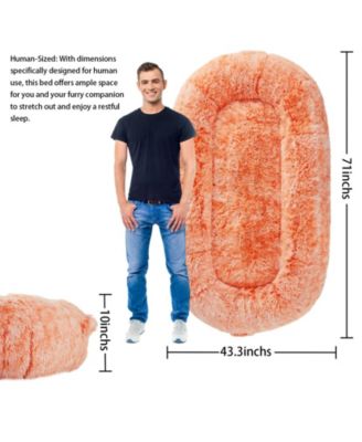 Human Sized Dog Bed for Adult People,71"x43.3"x10" Large Dog Bed