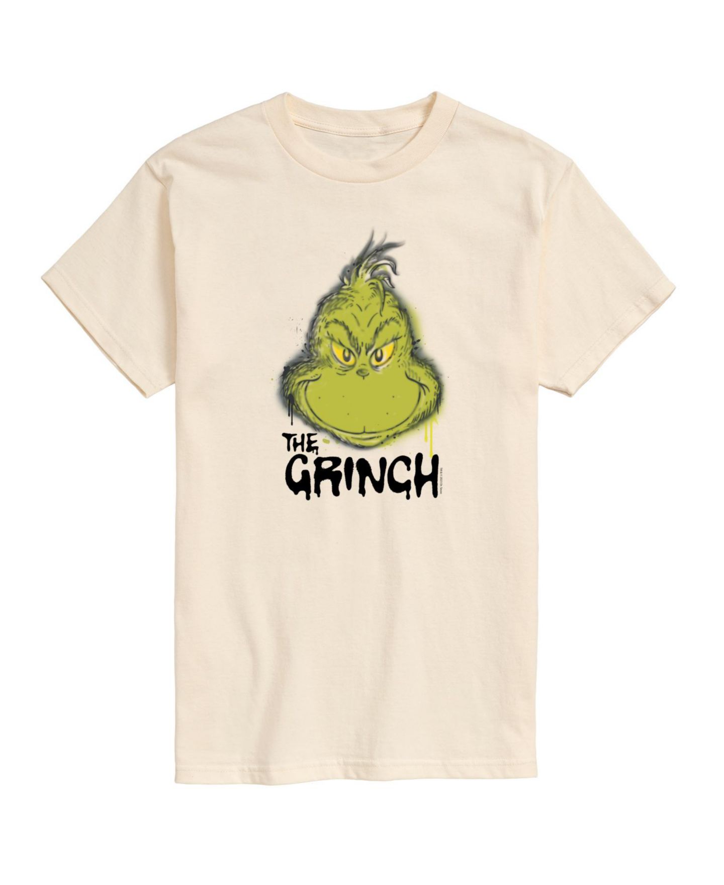 Мужская футболка AIRWAVES The Grinch Face Short Sleeve, цвет: Бежевый / Хаки — фото 1