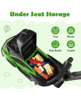 3-in-1 Licensed Lamborghini Ride on Push Car Stroller Sliding Car w/ Sound