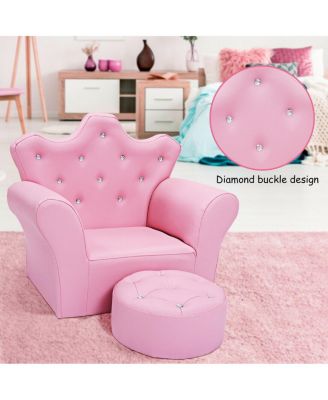 1 Pc solid wood Ottoman Kids Sofa Armrest Couch