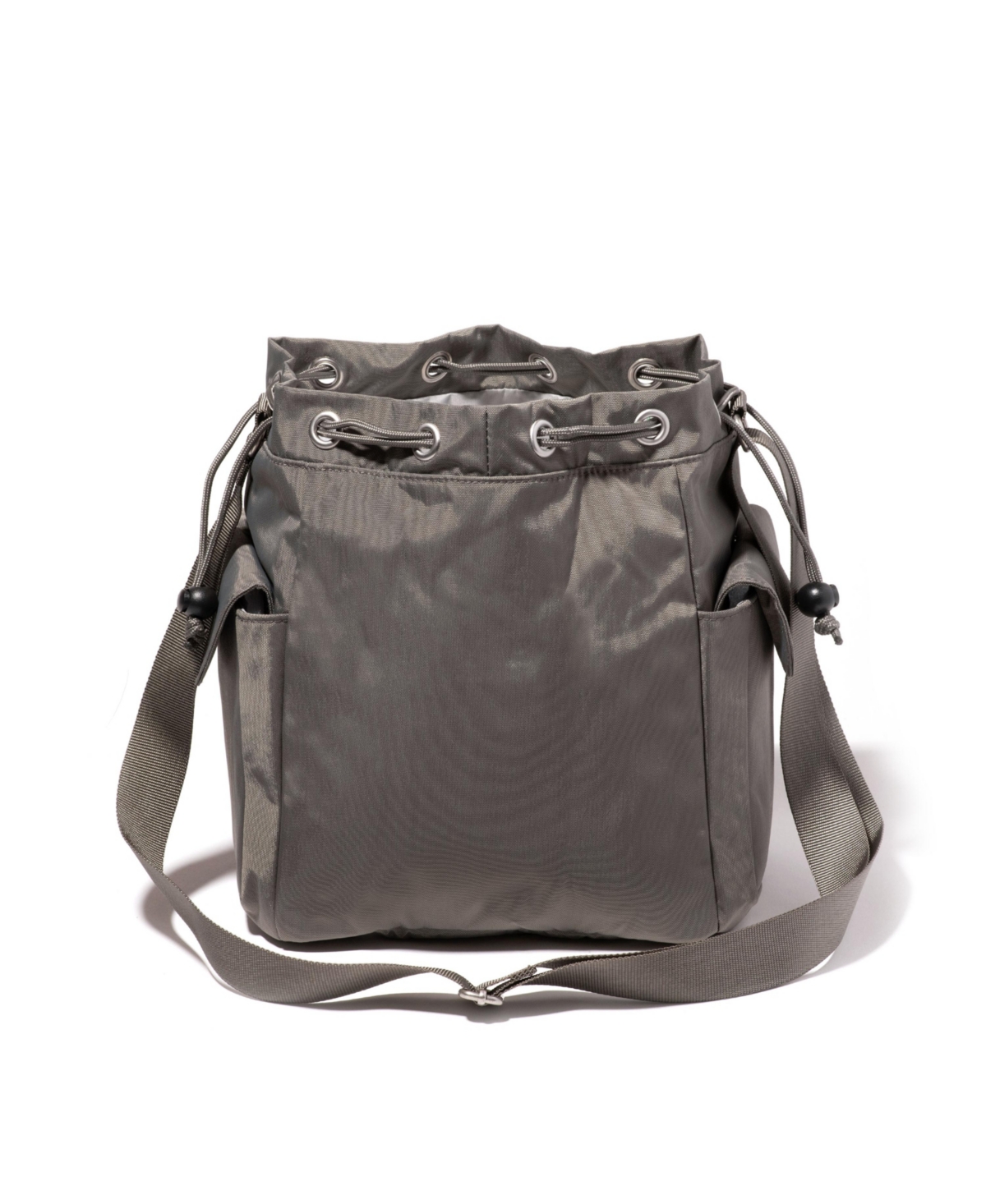 Baggallini Drawstring Crossbody Bag In Pewter