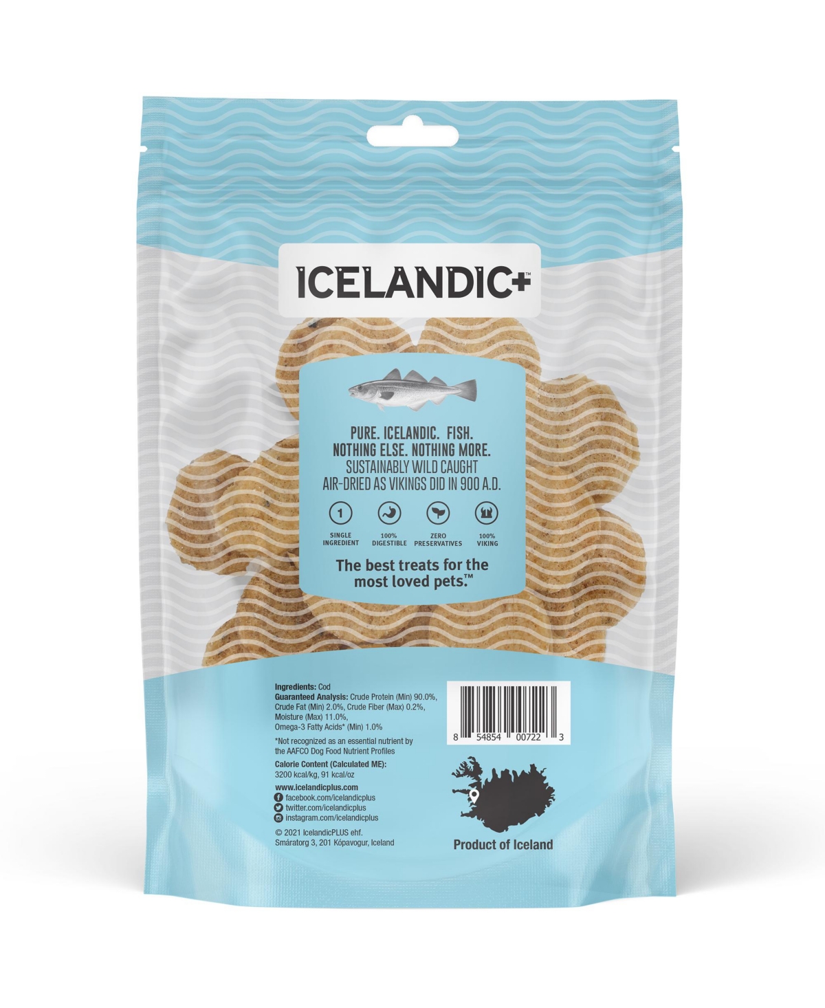 Icelandic+ Cod Fish Chips - Dog Treat