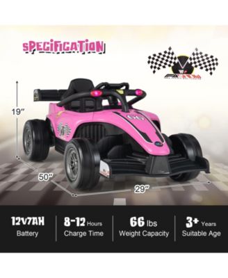 12V Kids Ride on Electric Formula Racing Car with Remote Control