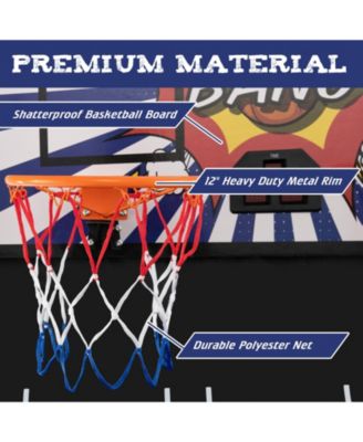 Dual Shot Basketball Arcade Game with 8 Game Modes and 4 Balls