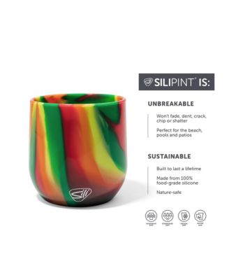 Stemless Wine Glasses 12oz: 2 pk - Hibiscus