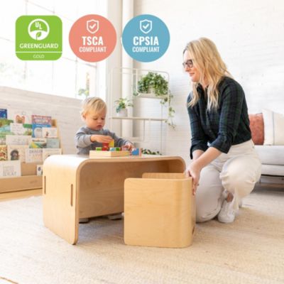 Premium Bentwood Multipurpose Table and Chair Set - Natural