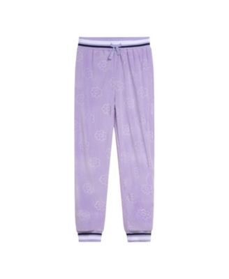 Girls Velour Zip Up Hoodie and Jogger Pants Outfit Set