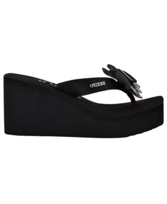 Women's Damani Rhinestone Flower EVA Platform Wedge Sandals