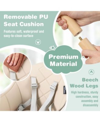 6 in 1 Convertible Highchair with Safety Harness and Removable Tray