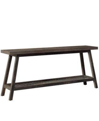 Farmhouse Console Entryway Table: 70.9 Inches Extra Long Console Table for Entryway, 2-Tier Narrow Wood Foyer Sofa Couch Table