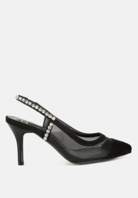 Rag and Co Womens Yaga Stiletto Heel Slingback Sandals