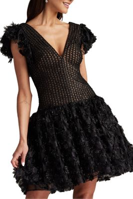 Women's Minx Flower Embellished Mini Dress