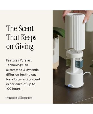 Plus - Smart Fragrance Diffuser for Large Spaces - Adjustable Smart Home Diffuser with Automatic Fragrance Vial Detection - Wi-Fi Smart Diffuser for Luxury Home Scenting - White