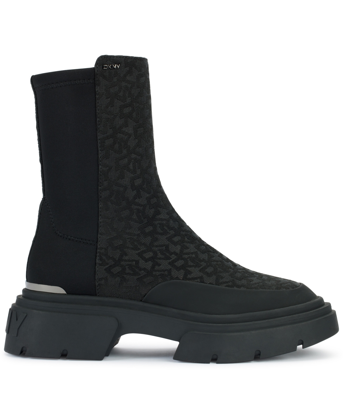 Dkny Fleming Lug Sole Chelsea Boot In Black