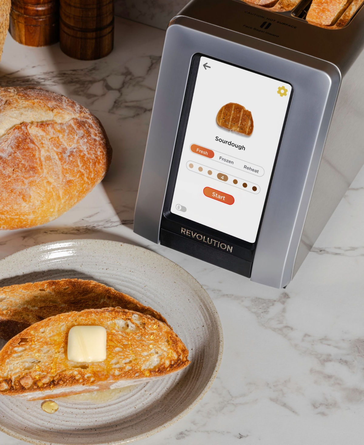 Revolution Cooking, Llc Revolution Instaglo R180 Connect Plus 2 Slice Toaster In Stainless Steel