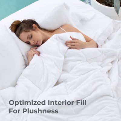 Low-Loft Duvet Insert | King | White | Viscose Material | Soft, Comfortable & Wicks Moisture