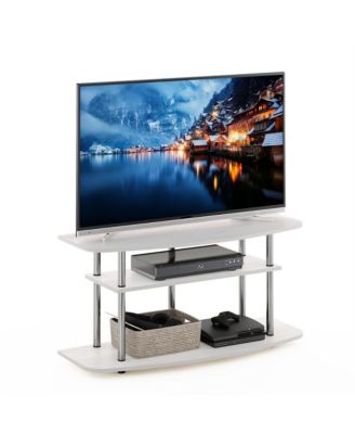 3-Tier No Tools TV Stand Entertainment Center Hold up to 46" TV