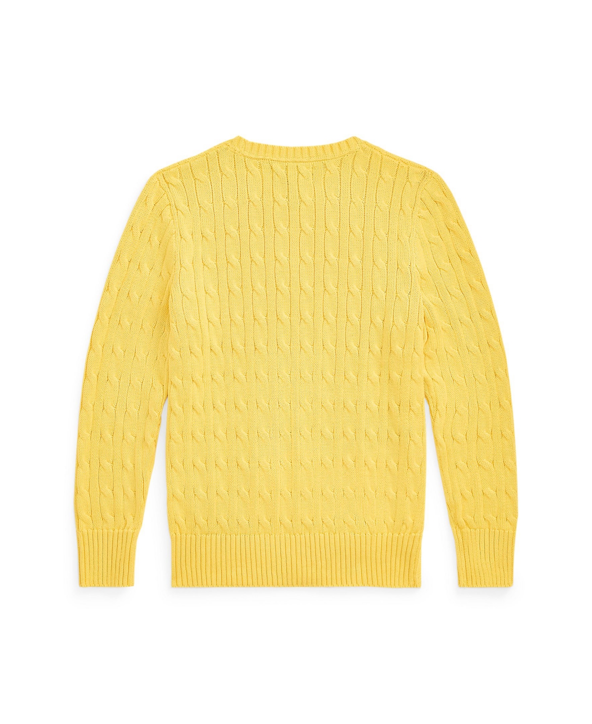Polo Ralph Lauren Cable-knit Cotton Jumper In Oasis Yellow