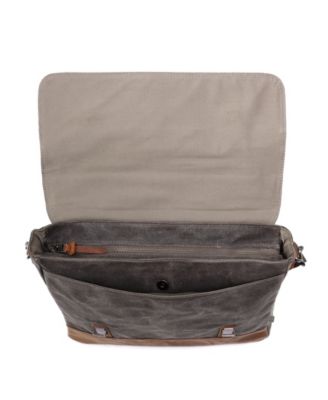 Stone Creek Waxed Canvas Large Messenger Bag