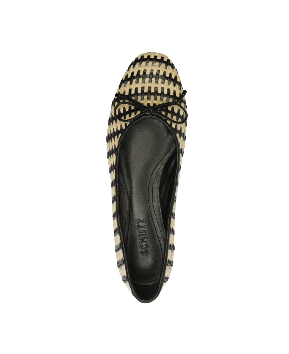 SCHUTZ WOMEN'S ARISSA STRAW SLIP ON FLATS 