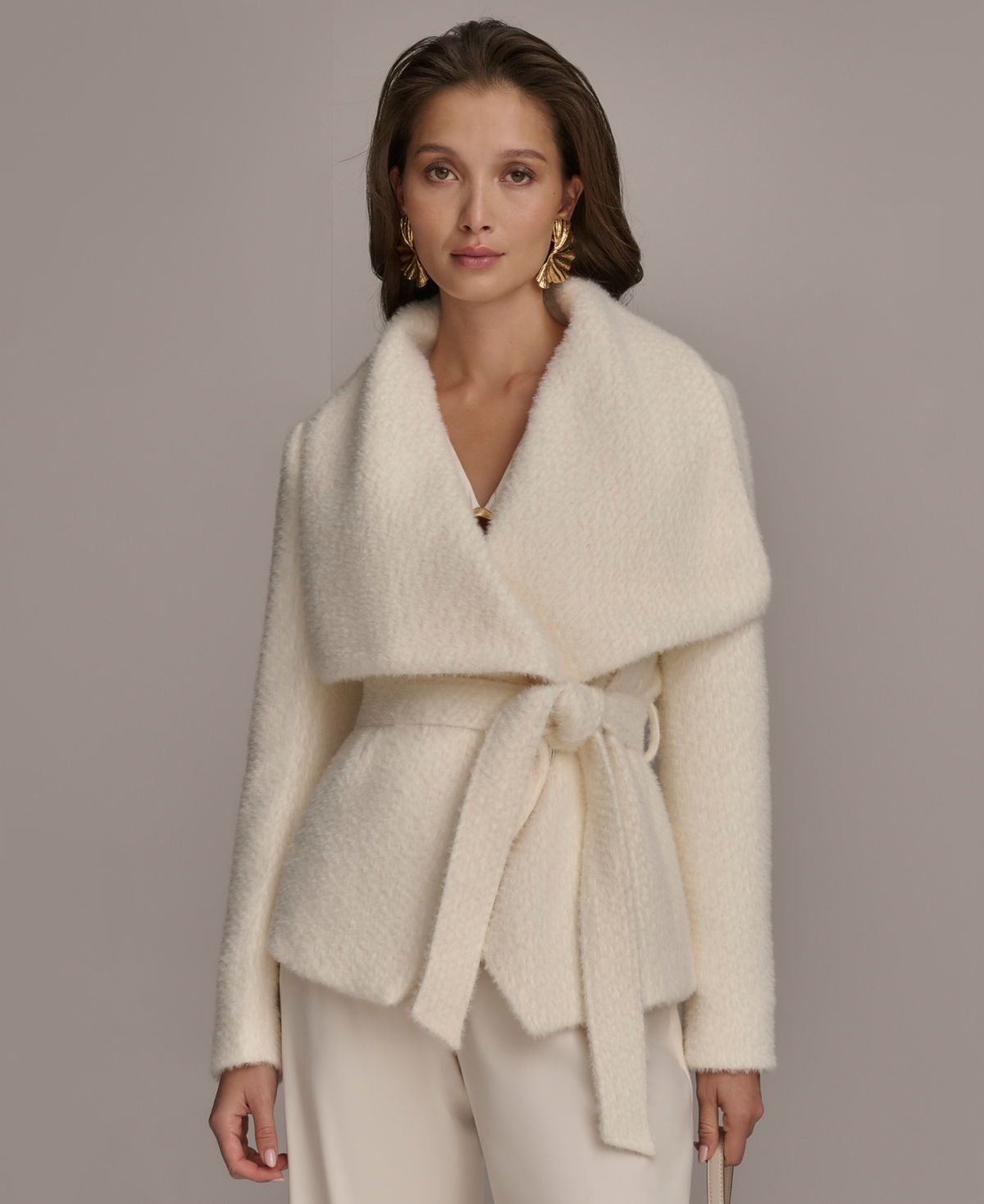 Donna Karan New York Women's Tie-Front Wrap Jacket