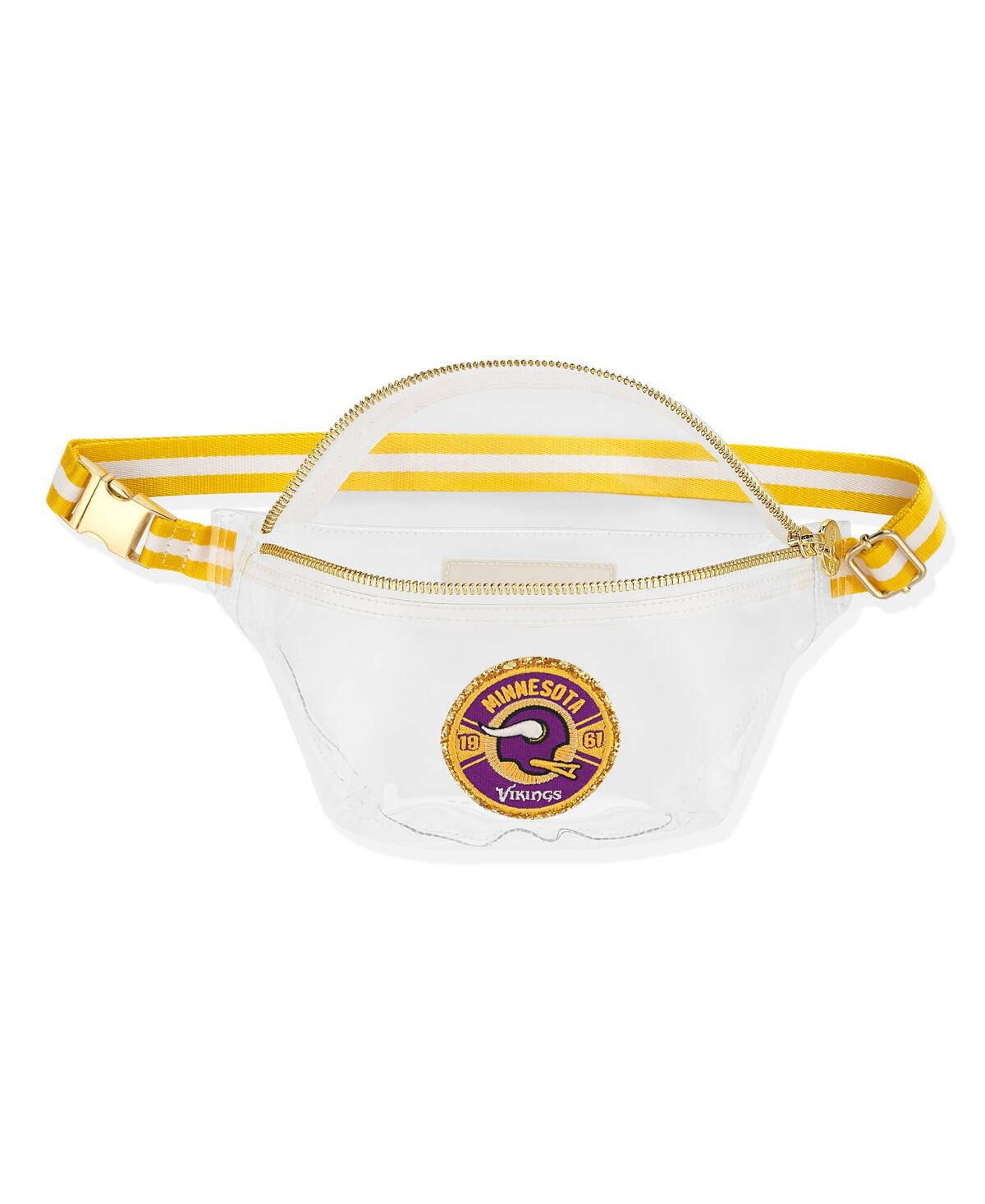 Stoney Clover Minnesota Vikings Stadium Clear Fanny Pack In Tan,white