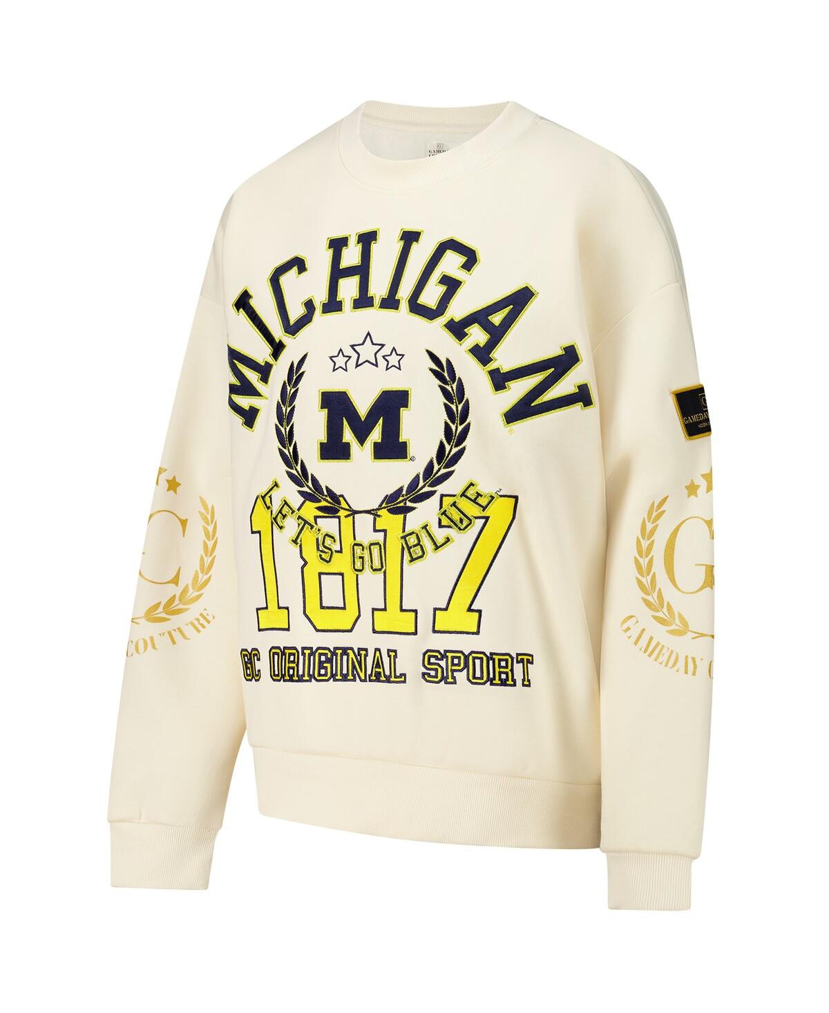Gameday Couture Women'sMichigan Wolverines Slay Pullover Sweatshirt - Cream