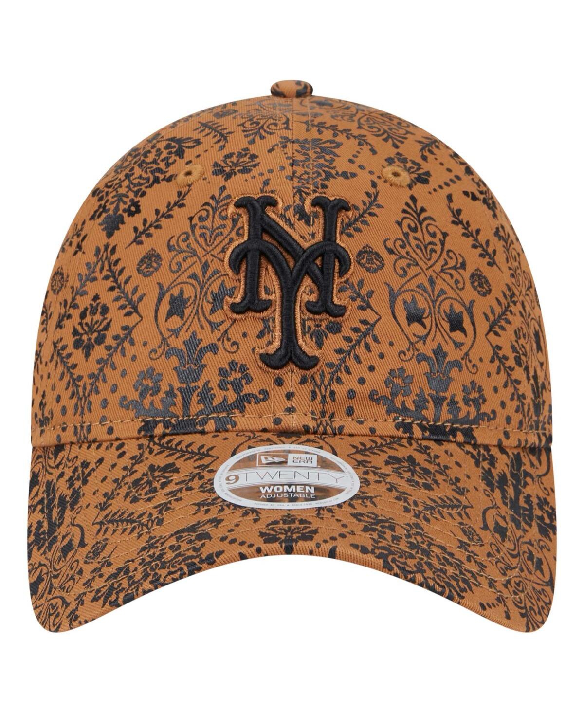 New Era Women'sNew York Mets Vintage Deco 9TWENTY Adjustable Hat - Brown