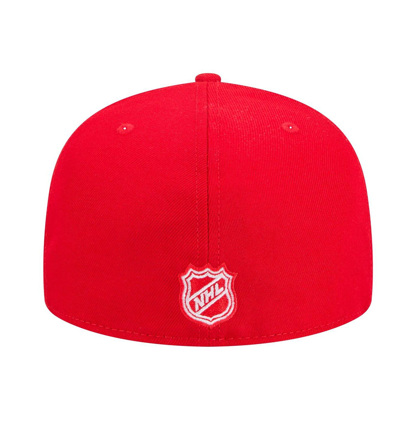 Мужская кепка New Era Red Detroit Red Wings Core 59FIFTY Fitted Hat — фото 4