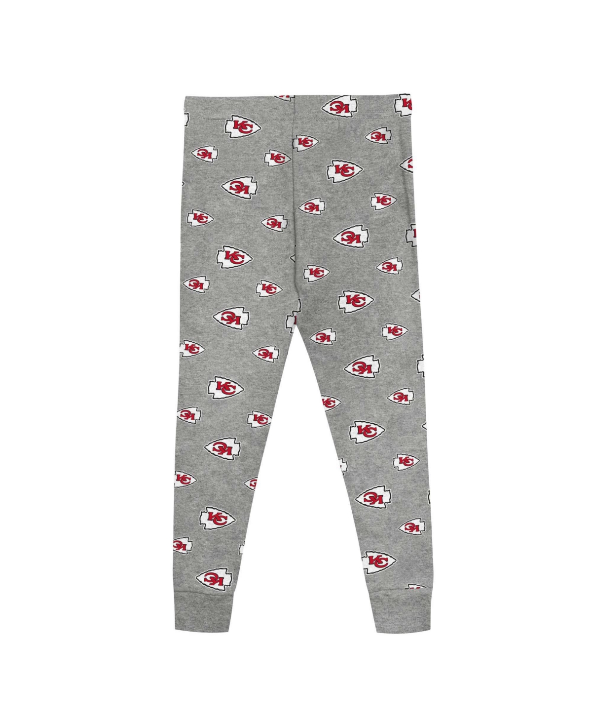 Outerstuff Big Boys and Girls Kansas City Chiefs Long Sleeve T-Shirt and Pants Sleep Set