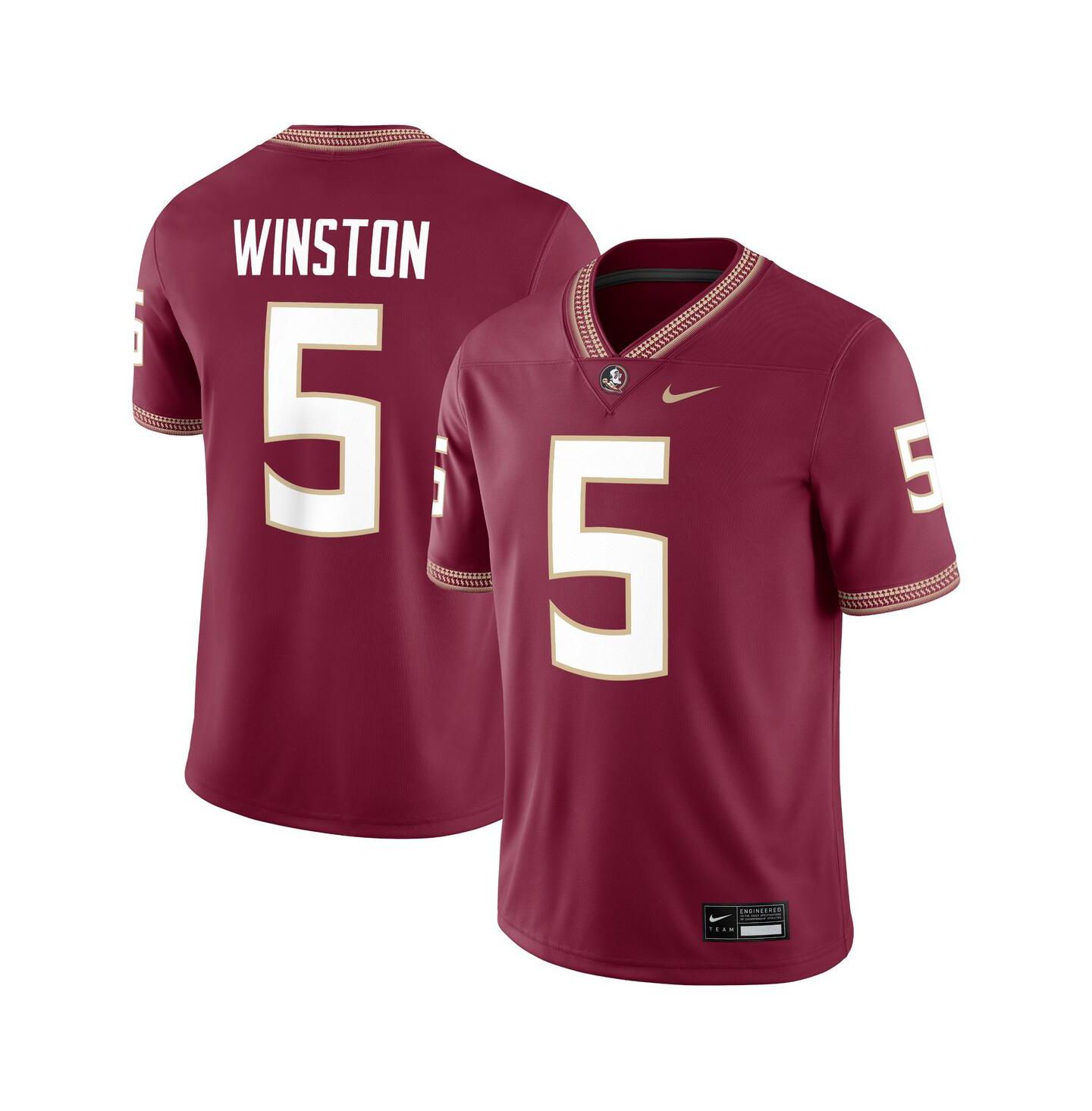 Мужской топ Nike Jameis Winston Garnet Florida State Seminoles Alumni Game Jersey — фото 1