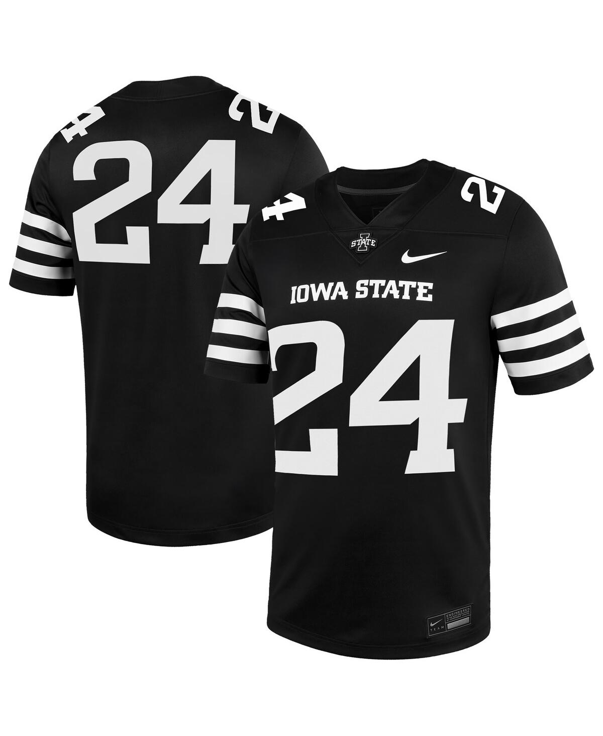 Nike Men's 24 Black Iowa State Cyclones Alternate Game Jersey - Black