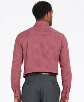 Men's Modern-Fit Medallion Tile Dress Shirt