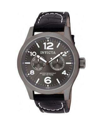 Men's 10492 I-Force Quartz Multifunction Charcoal Dial Watch