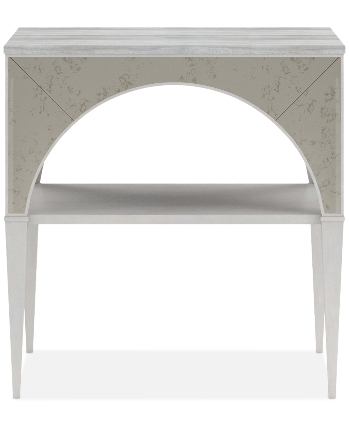 Macy's Mezzanine Night Table In Light Grey