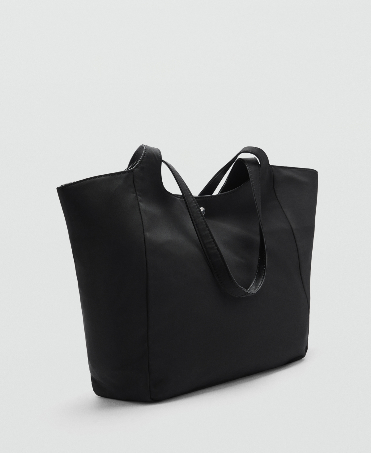 Mango Women's Double Handles Nylon Bag