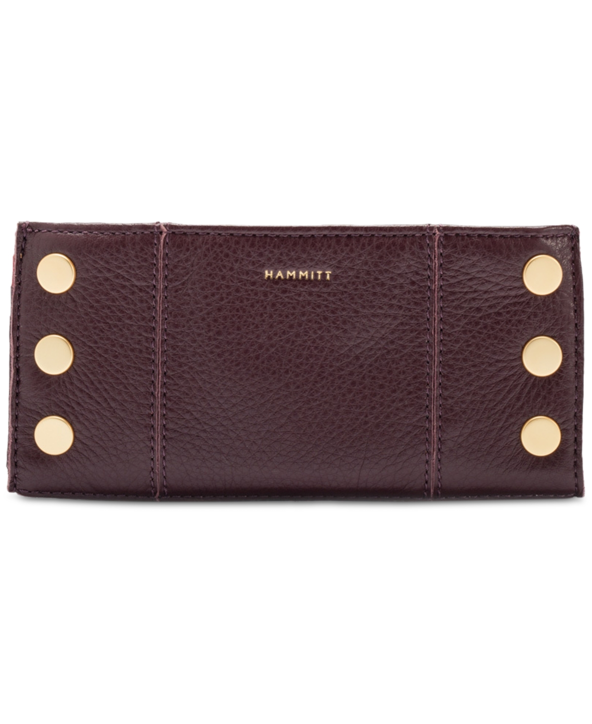 Hammitt 110 North Leather Wallet In Cabernet Pebble