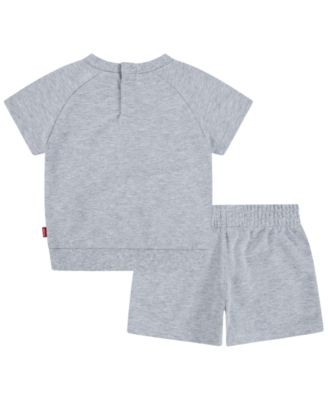 Baby Boys Coastal Prep Raglan Top and Shorts, 2-Piece Set