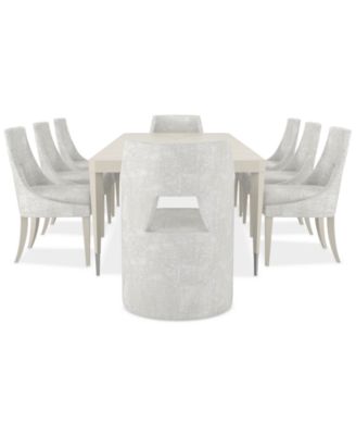 Mezzanine 9-Pc. Dining Set (Rectangular Table, 6 Side Chairs & 2 Arm Chairs)