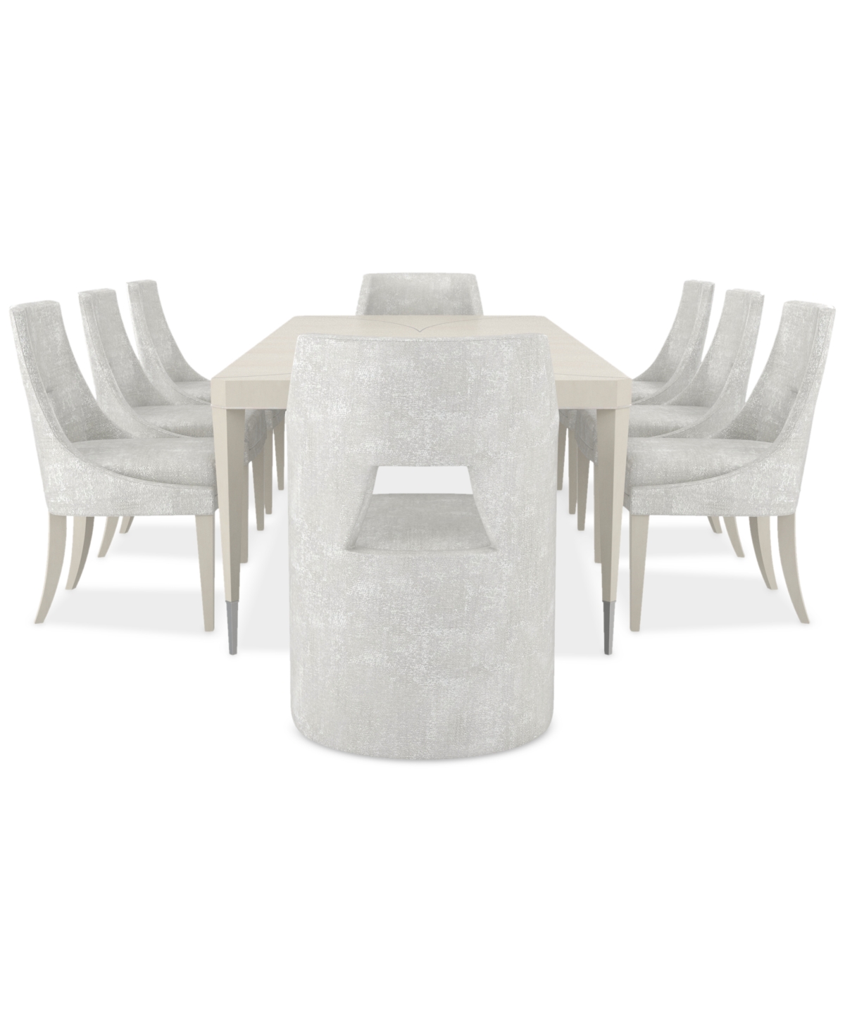 Macy's Mezzanine 9-pc. Dining Set (rectangular Table, 6 Side Chairs & 2 Arm Chairs) In No Color