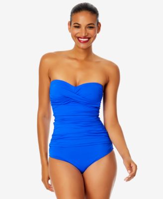 Ruched Tankini High Waist Bikini Bottoms