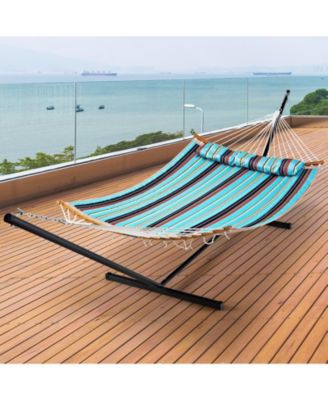 2-Person Heavy-Duty Hammock Stand with Storage Bag