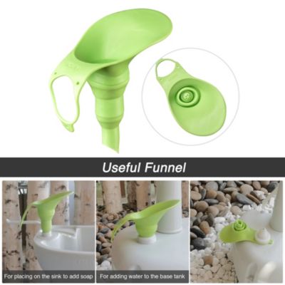 17L Portable Camping Sink w/ Pump & 2 Pcs 24L Water Tank,  Small Handwashing Station For RV Travel Outdoor Party