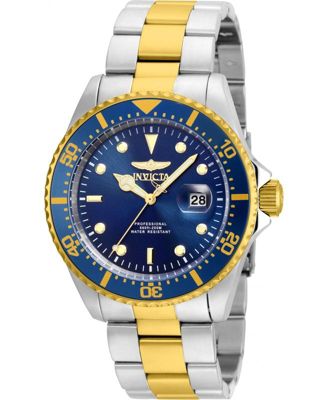 Men's 22058 Pro Diver Quartz 3 Hand Blue Dial Watch